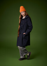 Children's Ripstop Showerproof Duffle Coat Navy