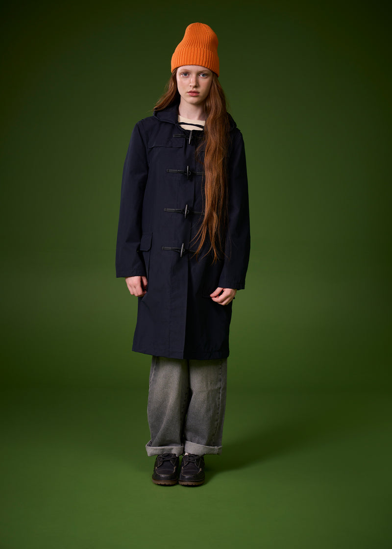 Children's Ripstop Showerproof Duffle Coat Navy