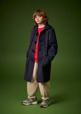 Children's Gabardine Showerproof Duffle Coat Stone