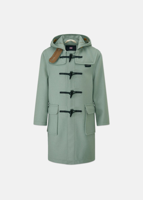 Children's Melton Wool Duffle Coat Sage