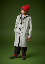 Children's Melton Wool Duffle Coat Charcoal