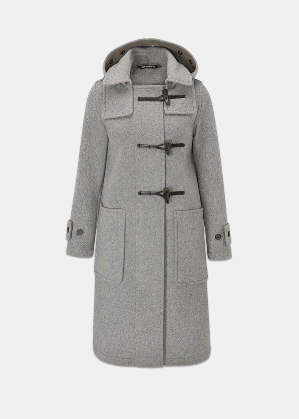 Unlined Slim Fit Duffle Coat Grey