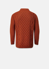 Aran Jumper Burnt Orange