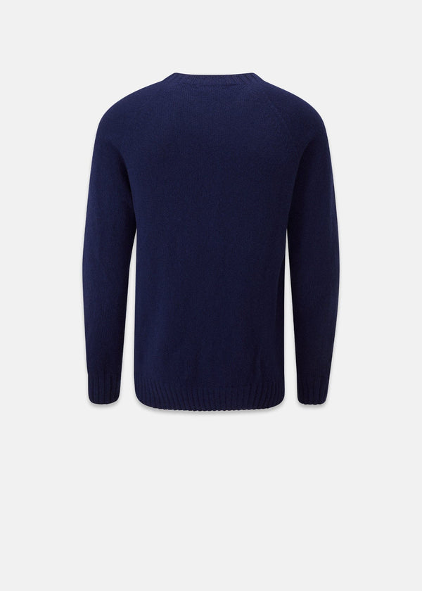 Henley Lambswool Jumper Navy