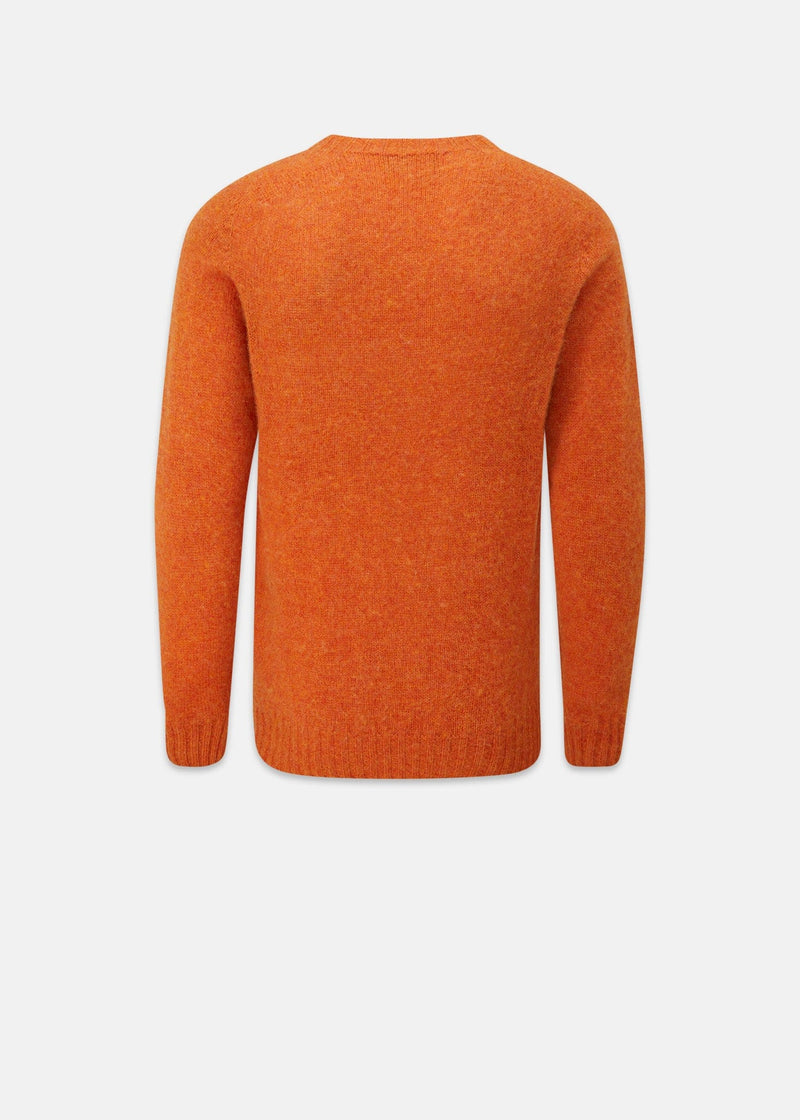 Oxford Brushed Lambswool Jumper Orange