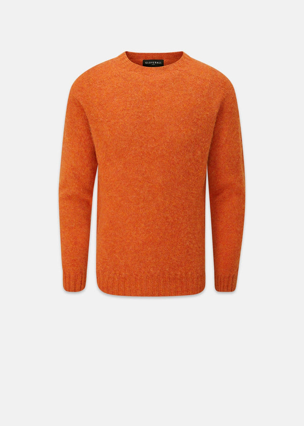 Oxford Brushed Lambswool Jumper Orange