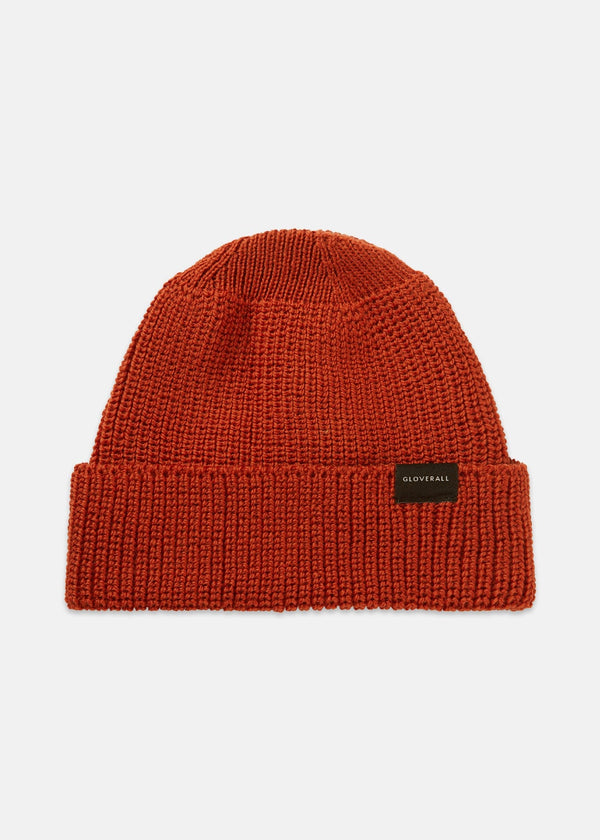 Merino Wool Watch Cap Burnt Orange