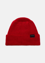 Merino Wool Watch Cap Red