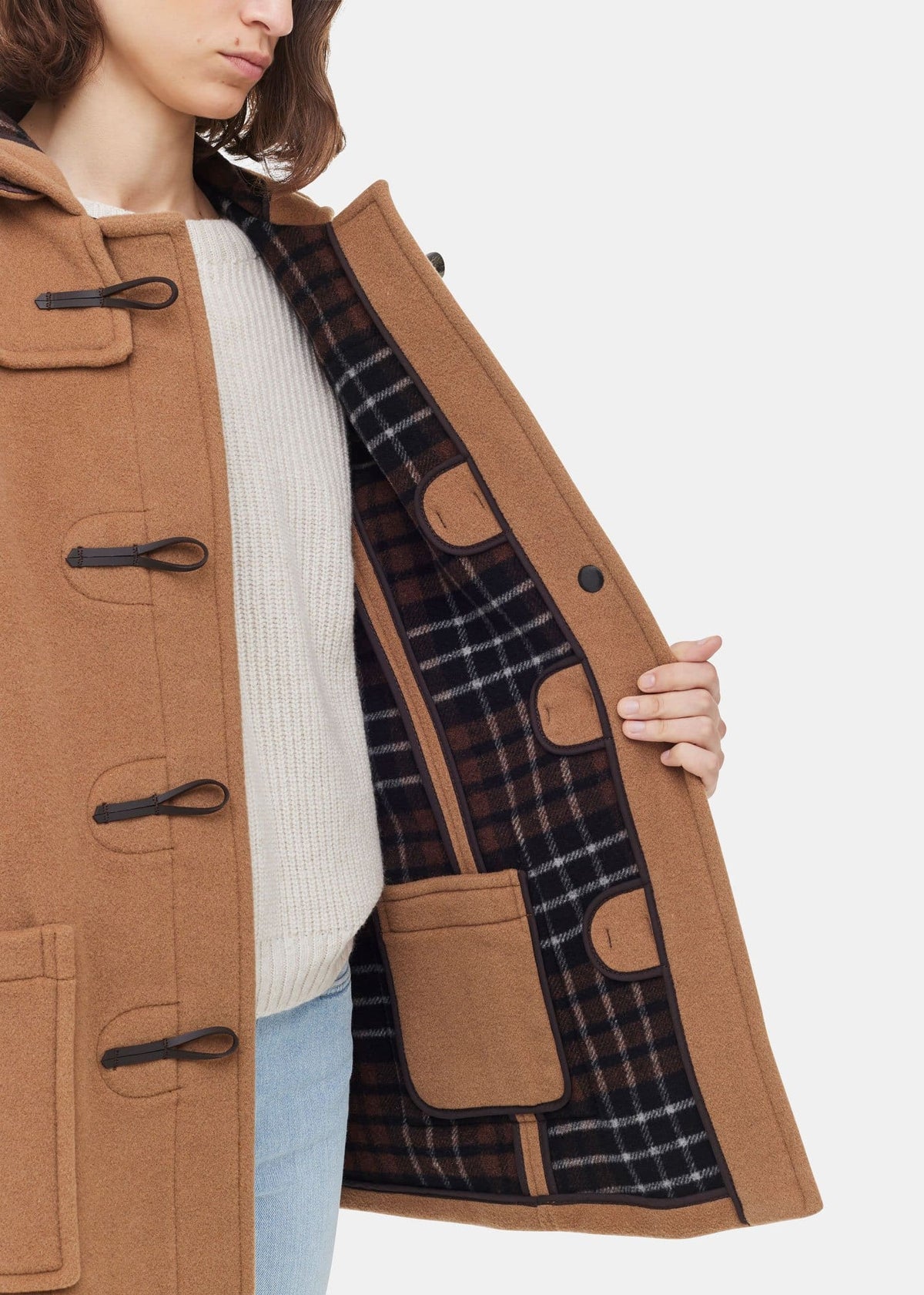 Women s Duffle Coats Reefer Jackets British Quality Gloverall Tagged color camel Gloverall