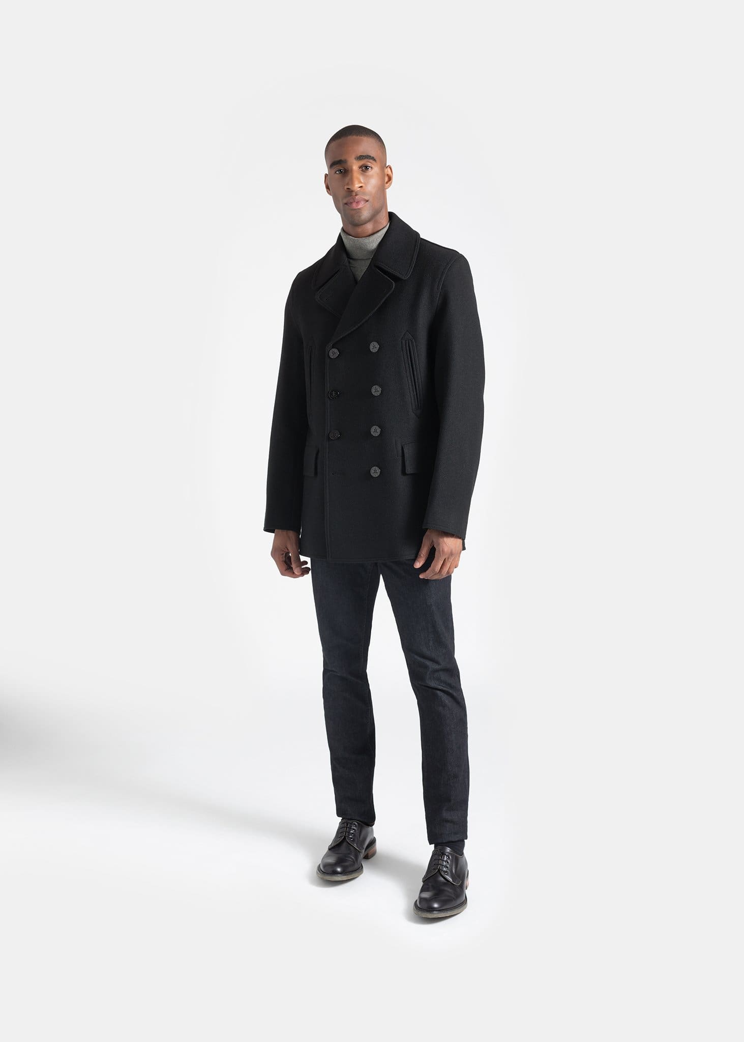 Uri minkoff black hot sale wool peacoat